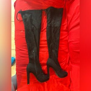 Fashion Nova Black Over-the-Knee Boots